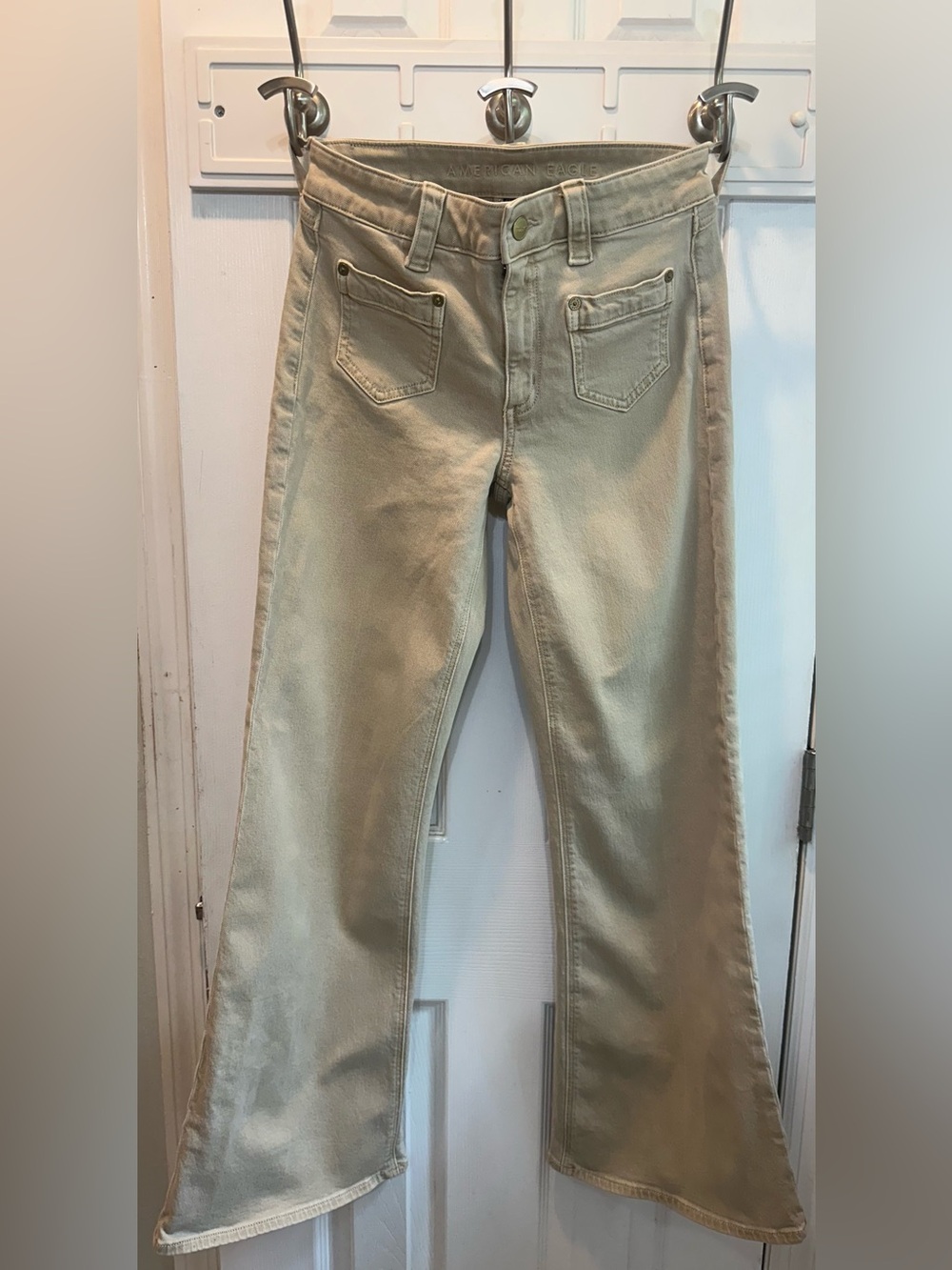 American Eagle Outfitters Beige Flared Women's Jeans